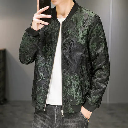 Men's Embroidered Jacquard Autumn Fashion Jacket