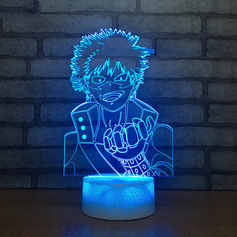 3D My Hero Academia Shoto Todoroki LED Night Light
