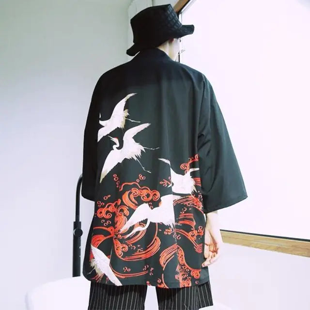 Japanese Kimono Cardigan & Hawaiian Shirt for Men