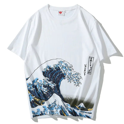 Kanagawa Wave Ukiyo-e T-Shirt for Couples (Unisex)