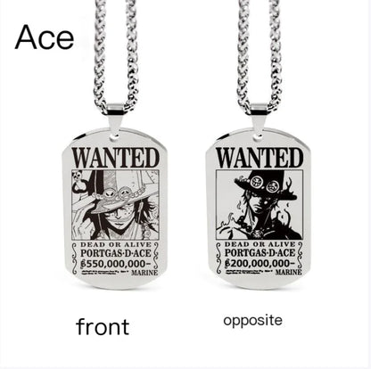 One Piece Inspired Necklace Pendant with Keychain