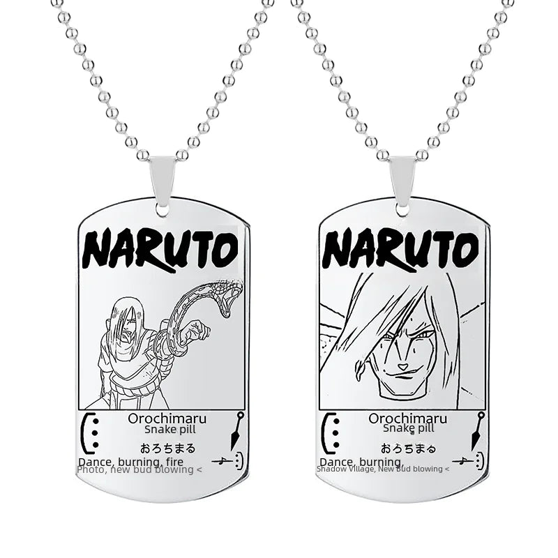 Anime Naruto Necklace with Keychain Pendant Gift