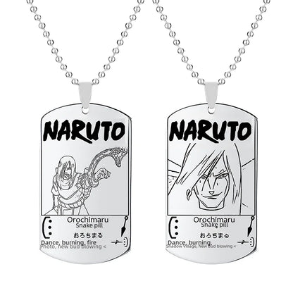 Anime Naruto Necklace with Keychain Pendant Gift