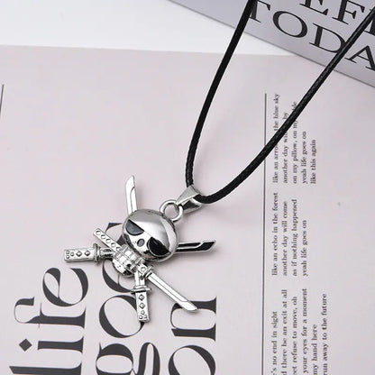 One Piece Luffy Straw Hat Pendant Necklace