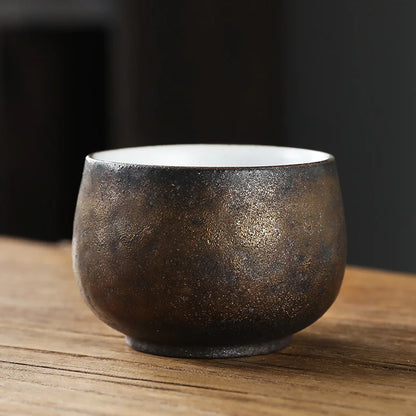 Retro Ceramic Fambé Tea Cup