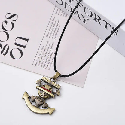 One Piece Luffy Straw Hat Pendant Necklace