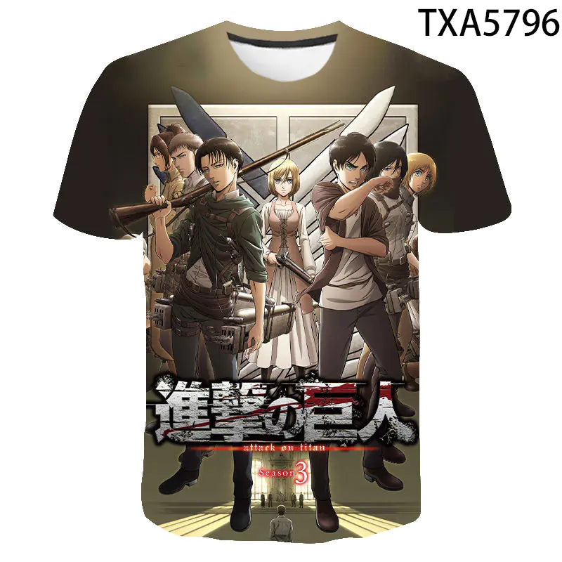 Attack On Titan Unisex Crew Neck T-Shirt