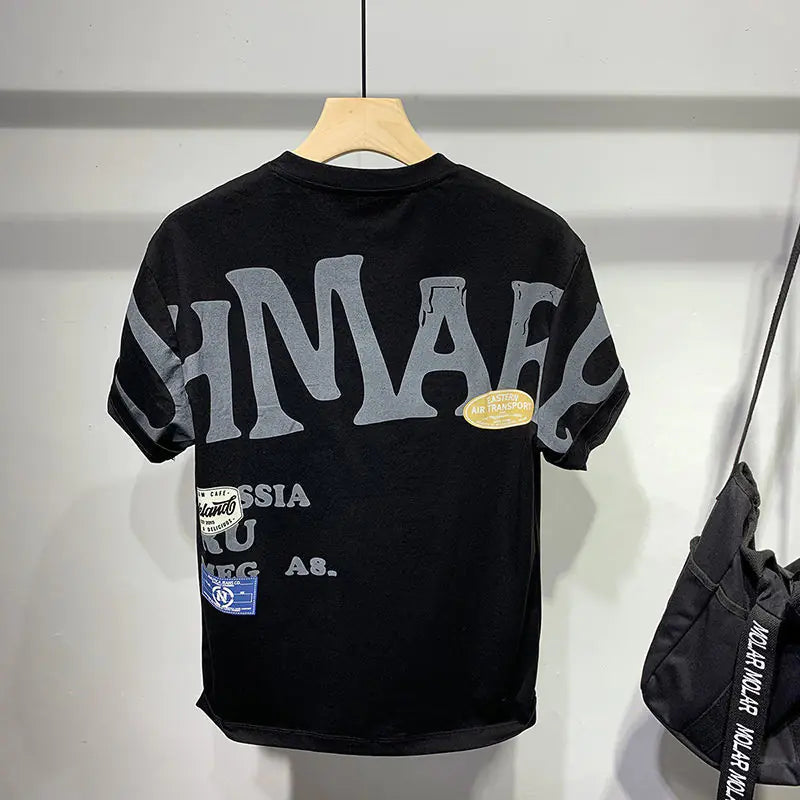 Men's Anime Streetwear Cotton T-Shirt - Summer Style