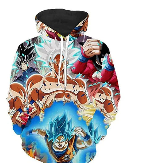 Dragon Ball Design 3D Printed Hoodie with Pocket