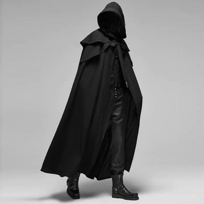 Samurai Wizard Hooded Cape Cloak Costume