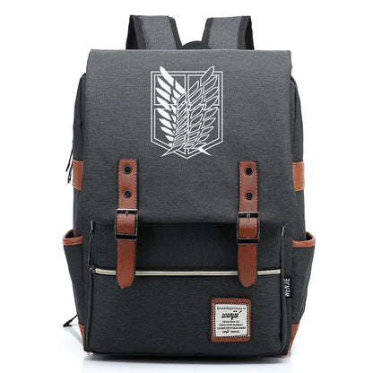 Attack on Titan Anime Backpack for Students, Unisex