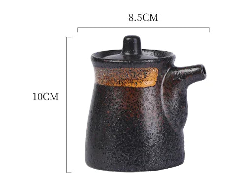 Japanese Ceramic Hefeng Seasoning Pot Set for Home