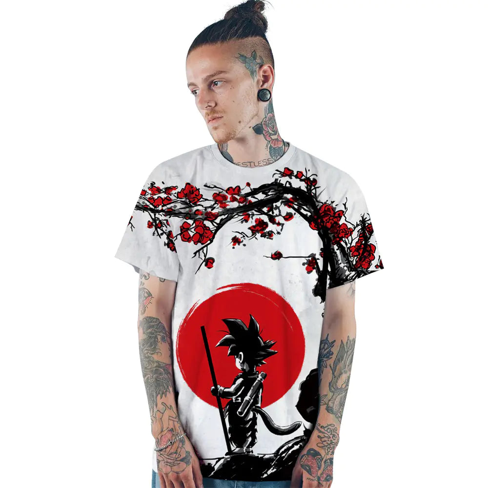 Dragon Ball 3D Digital Print Short Sleeve T-Shirt