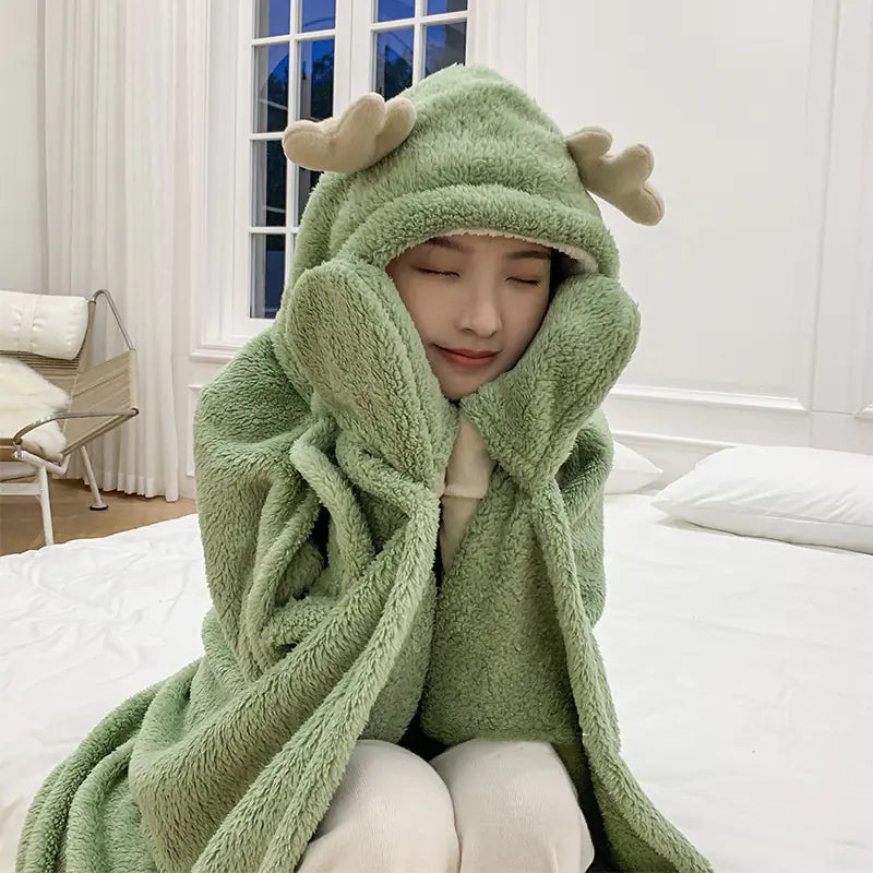 Winter Warm Shawl Blanket Cloak for Women