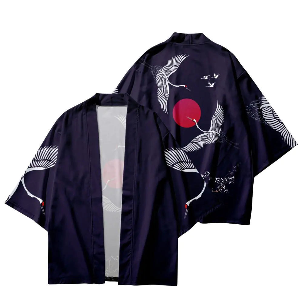2023 Japanese Ukiyo-e Style Kimono Cardigan Shirt