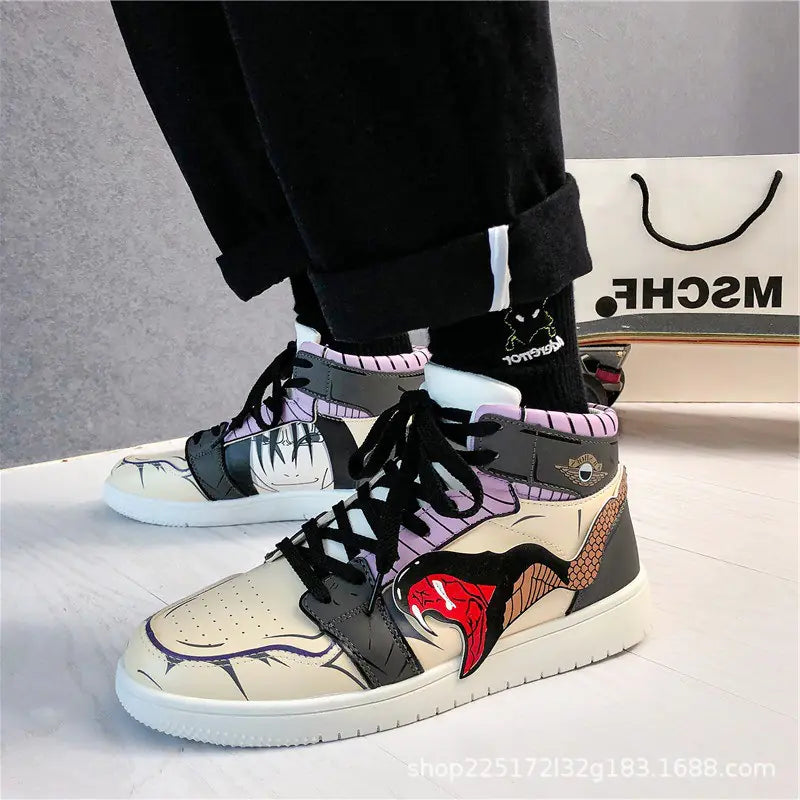 Summer Men's Breathable Couple Sneakers - Demon Slayer Design
