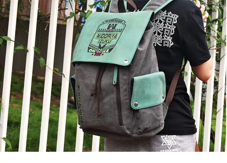 Demon Slayer Tanjiro Hero Academy Canvas Backpack