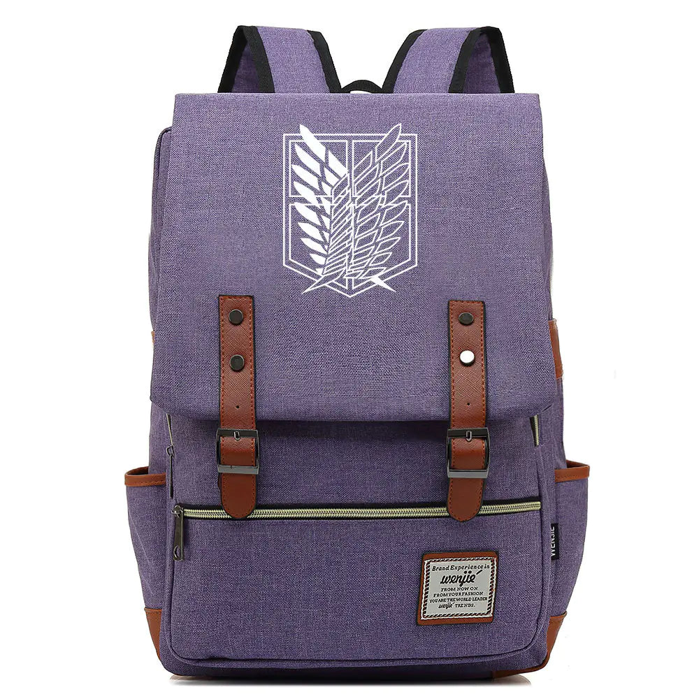 Attack on Titan Anime Backpack for Students, Unisex