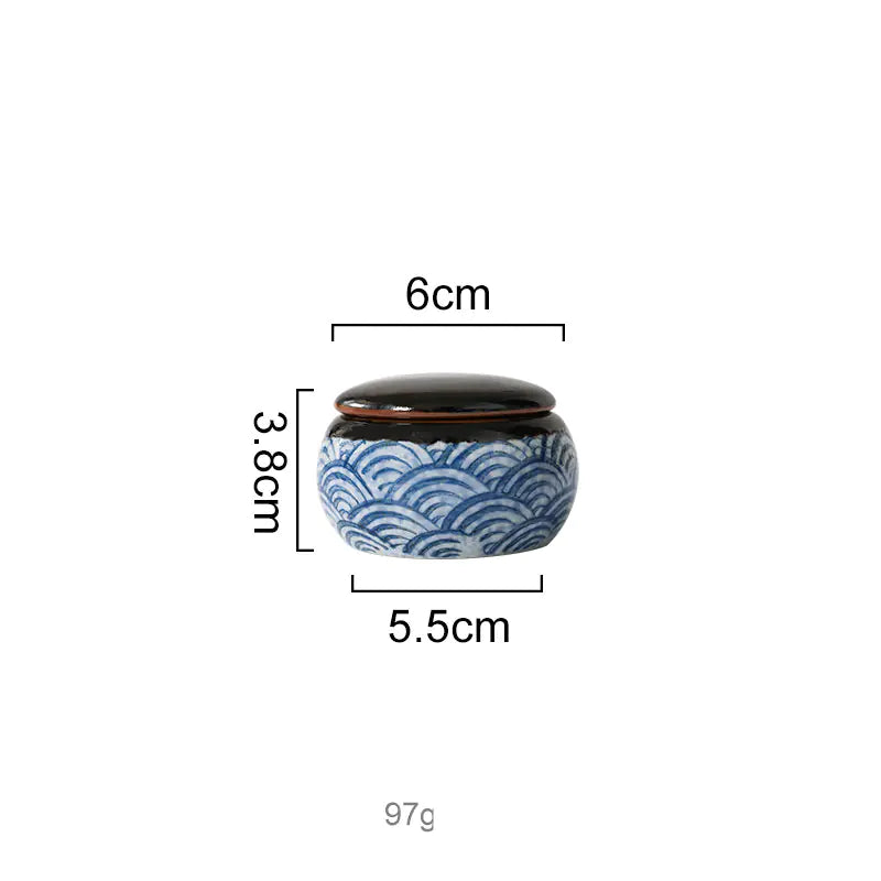Japanese Ceramic Hefeng Seasoning Pot Set for Home