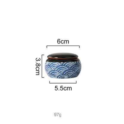 Japanese Ceramic Hefeng Seasoning Pot Set for Home