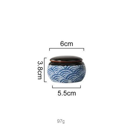 Japanese Ceramic Hefeng Seasoning Pot Set for Home