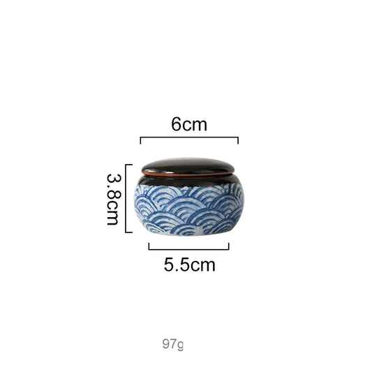 Japanese Ceramic Hefeng Seasoning Pot Set for Home