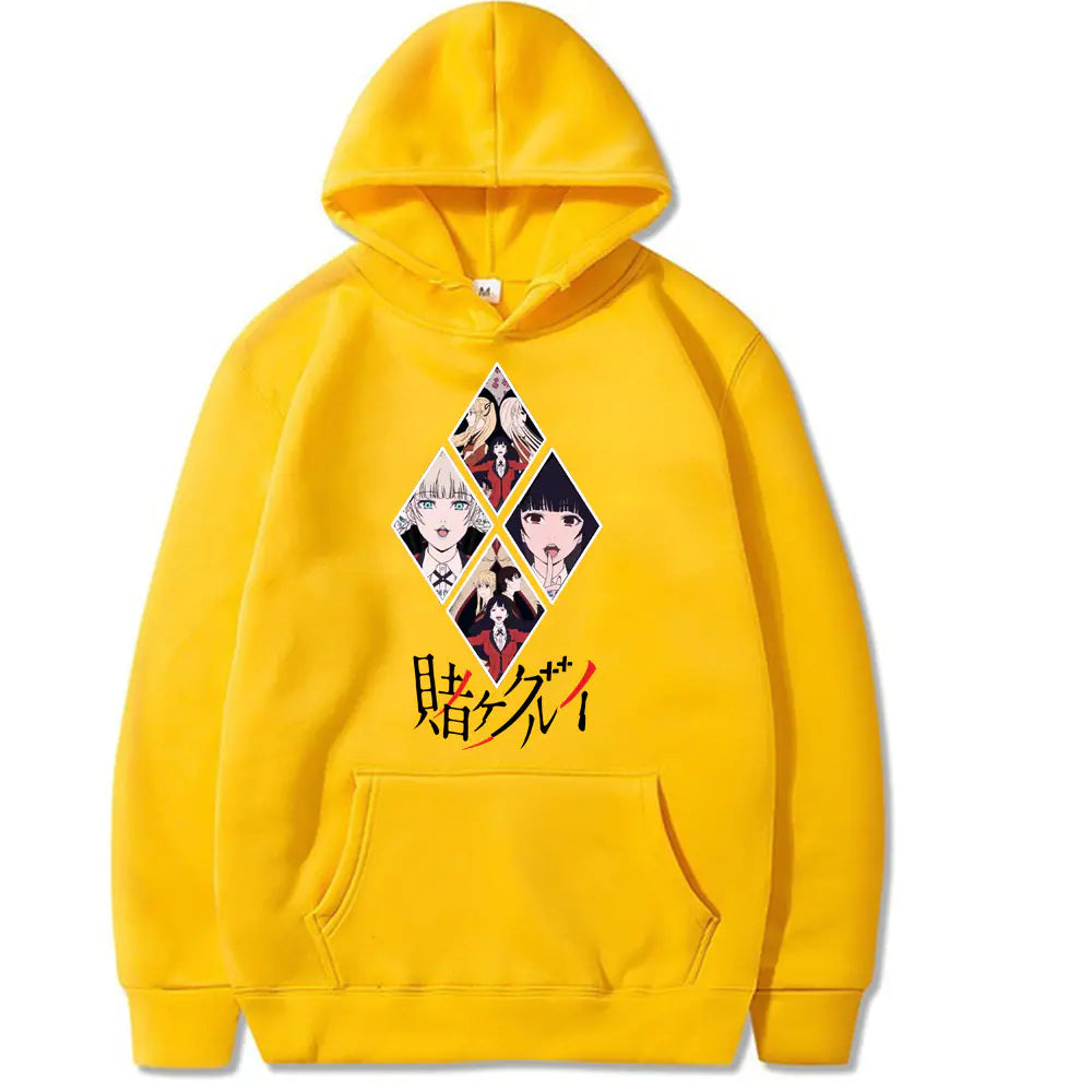 Kakegurui Printed Loose Fit Hoodie Sweatshirt