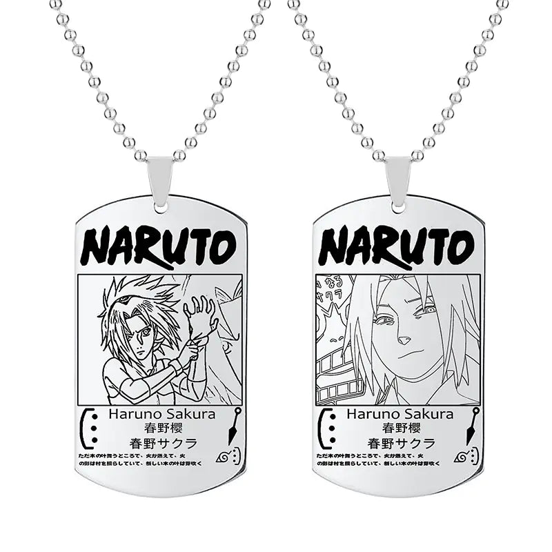 Anime Naruto Necklace with Keychain Pendant Gift