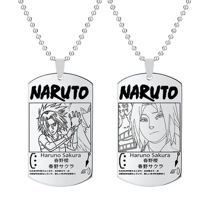 Anime Naruto Necklace with Keychain Pendant Gift