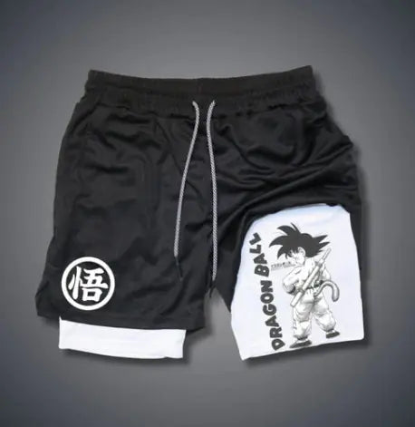 Dragon Ball Pirate Demon Slayer 3D Print Beach Shorts
