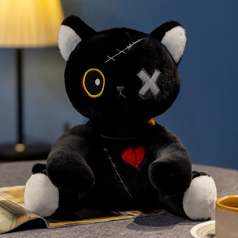 Dark Emotion Cat Plush Toy - Anime Cartoon Figure