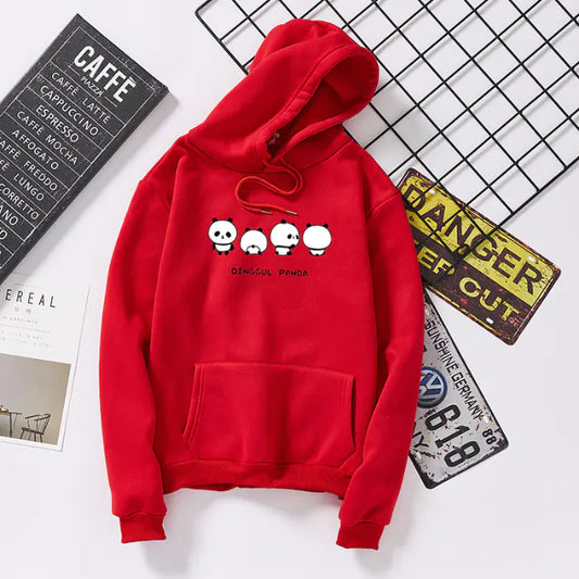 Hooded Padded Jacket Couple Pullover Fleece Sweater