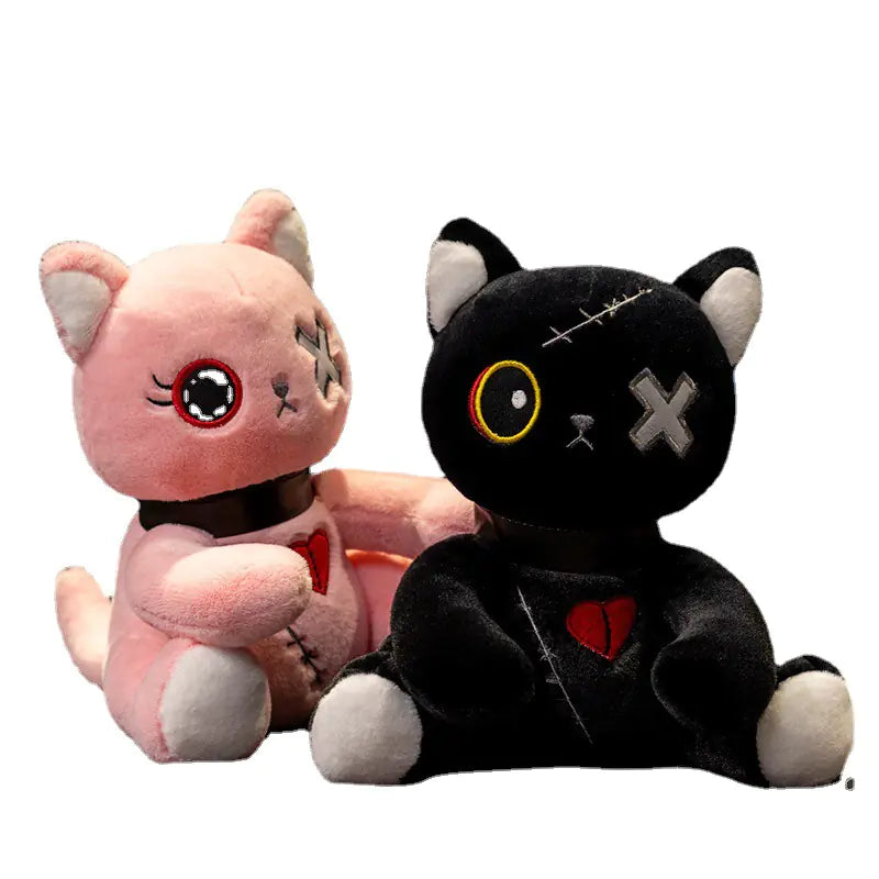 Dark Emotion Cat Plush Toy - Anime Cartoon Figure
