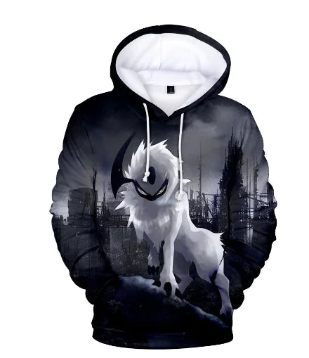 Pokemon Hoodie with Pet Character Print