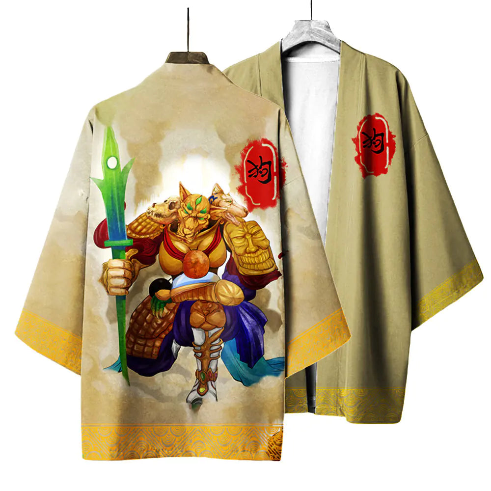 Demon Slayer Anime Haori Kimono Set with Cape