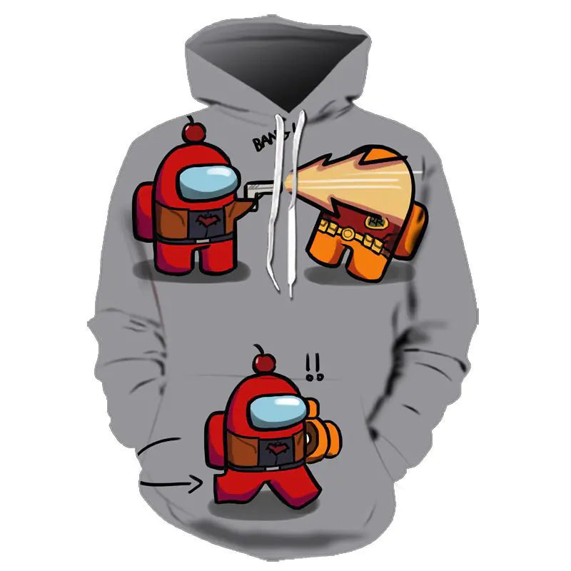 Futuristic 3D Printed Hoodie for Adults and Kids