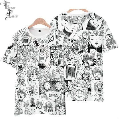 Zenitsu Anime Face Print T-Shirt - Summer Streetwear