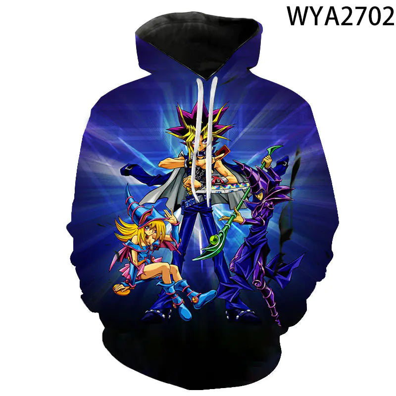 3D Digital Print Yu-Gi-Oh Hooded Sweatshirt (Unisex)