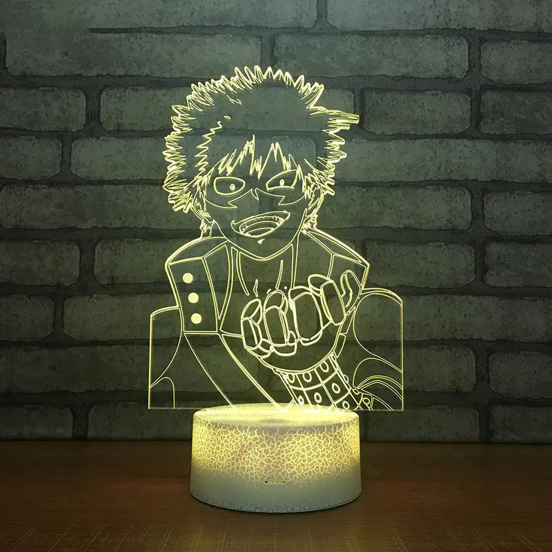 3D My Hero Academia Shoto Todoroki LED Night Light
