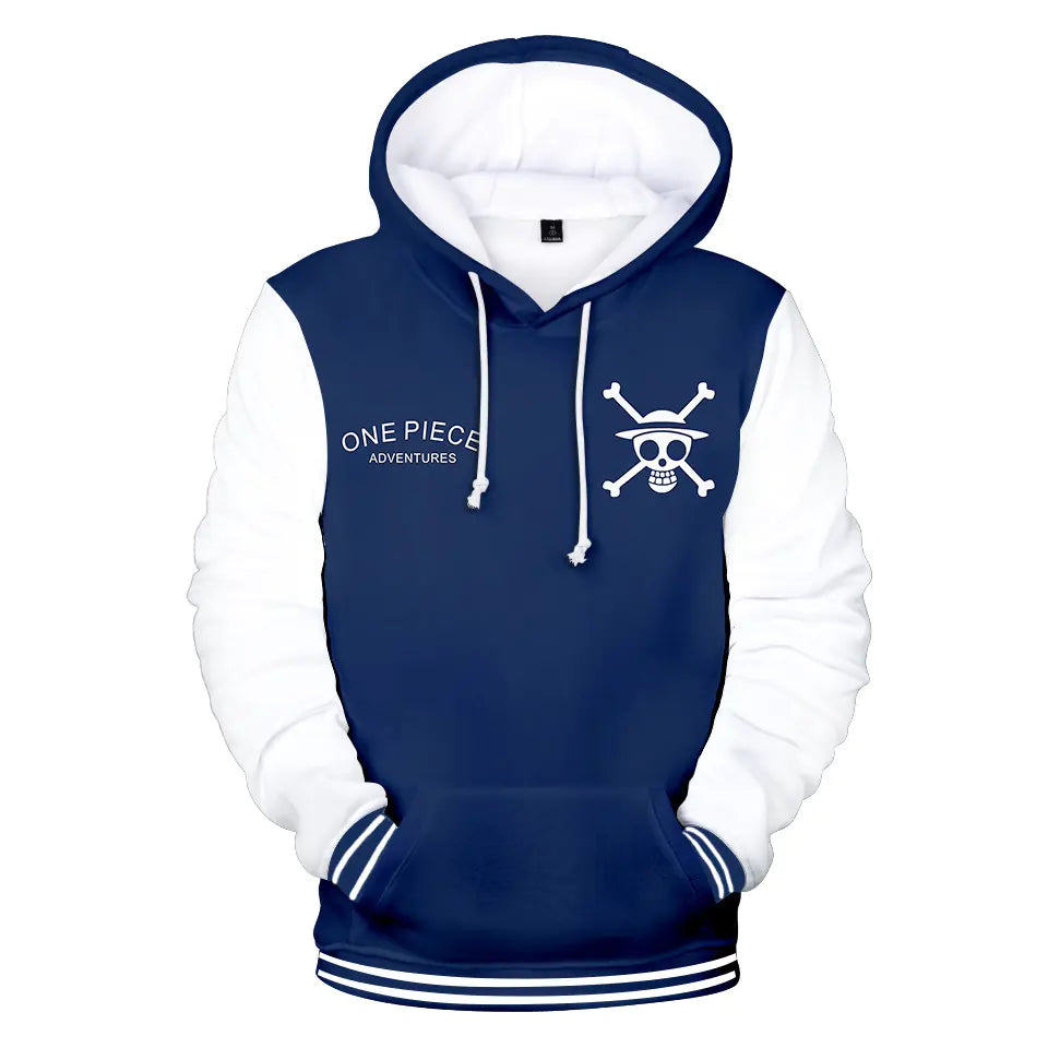 One Piece Anime Digital Print Hoodie