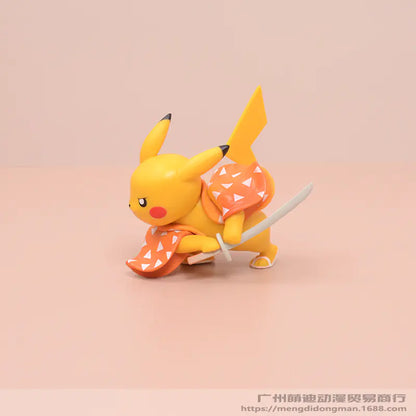 Pikachu Transformation Zenitsu Figure - Anime Model Decor