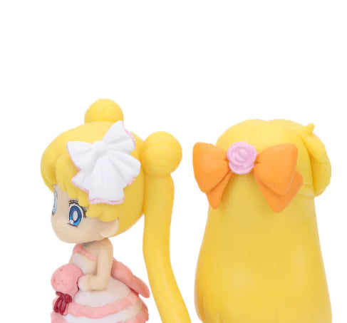 6pcs Anime Sailor Moon Tsukino Usagi Cute Mini Figures Anime Figurine Display Piece