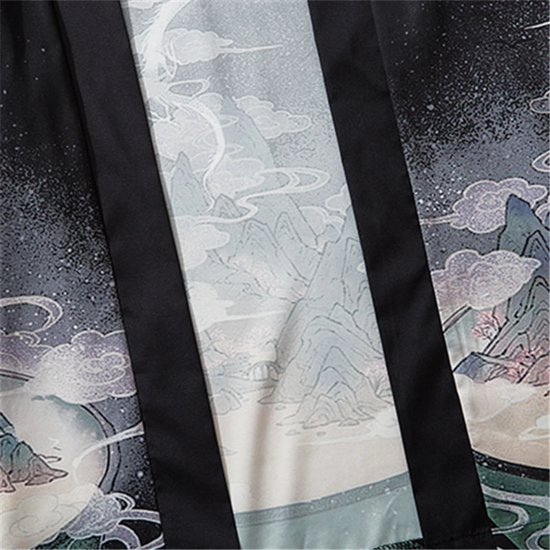 Japanese Haori Yukata for Men - Samurai Jacket/Cardigan