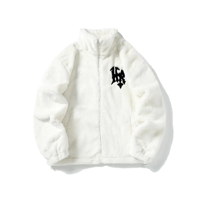 Men's Hip Hop Embroidered Fur-Lined Jacket (Couple's)