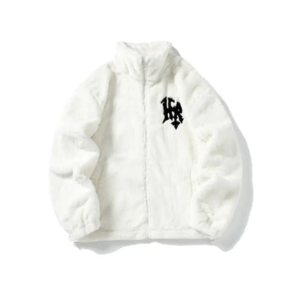 Men's Hip Hop Embroidered Fur-Lined Jacket (Couple's)