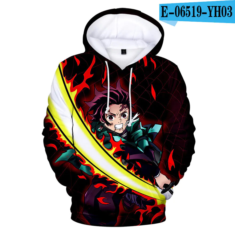 Demon Slayer Tanjiro Kamado 3D Hooded Sweatshirt