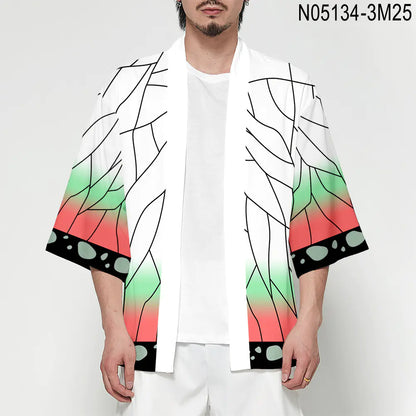 Demon Slayer Tanjiro Nezuko Kimono Cloak Costume