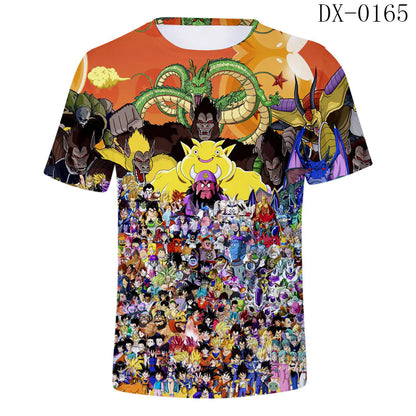 Dragon Ball Anime Series 3D Short Sleeve T-Shirt