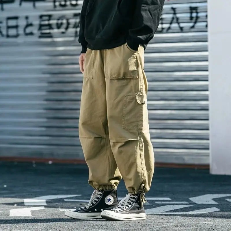 Japanese Street Style Unisex Cargo Jogger Pants