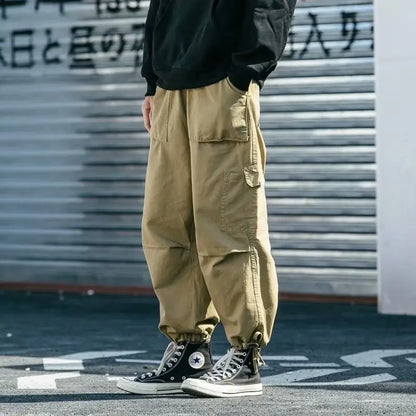 Japanese Street Style Unisex Cargo Jogger Pants